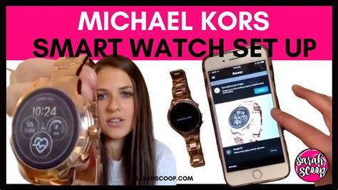 michael kors watch how to set the date|Michael Kors smart watch instructions.